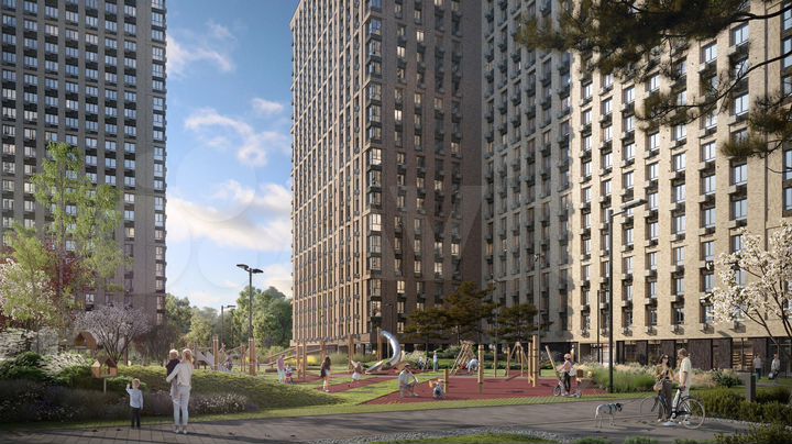 1-к. апартаменты, 37,4 м², 22/23 эт.