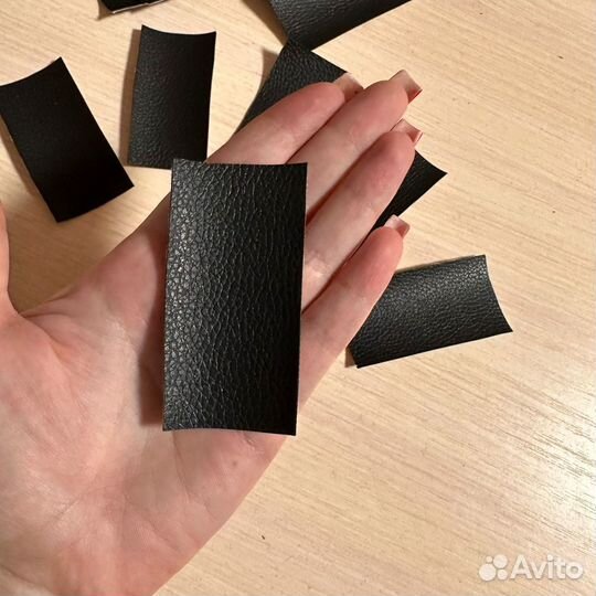 Обрезки отрезки куски лоскуты искусственная кожа ч