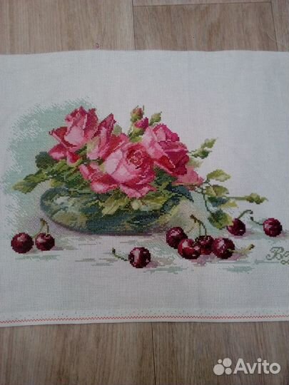 Остатки от набора для вышивания Марья искусница