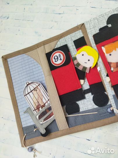 Книга из фетра Гарри Поттер