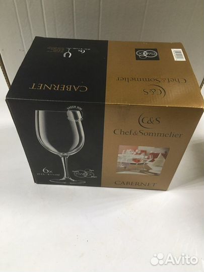 Набор бокалов для вина, 6 шт, 250 мл, D60/70,H 178