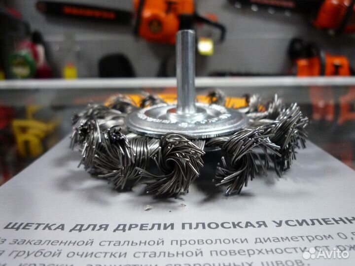 Щетка плоская для дрели ф75 Кратон (11101001)