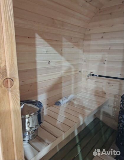 Баня бочка квадро 2 метра