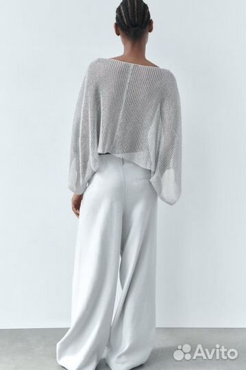 Трикотажная накидка из металлической сетки Zara