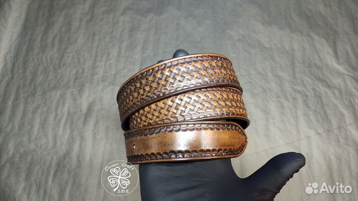 Мужской ремень из натуральной кожи