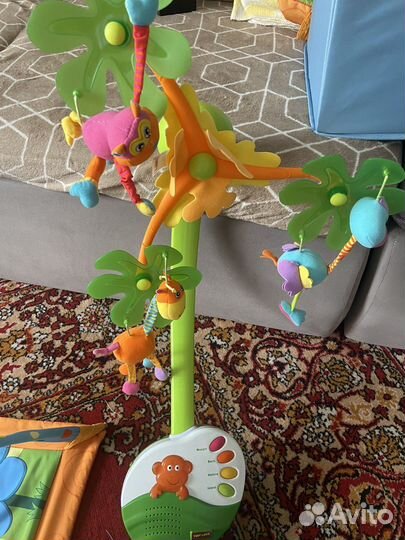 Мобиль и развивающий коврик Tiny Lovе, игрушки