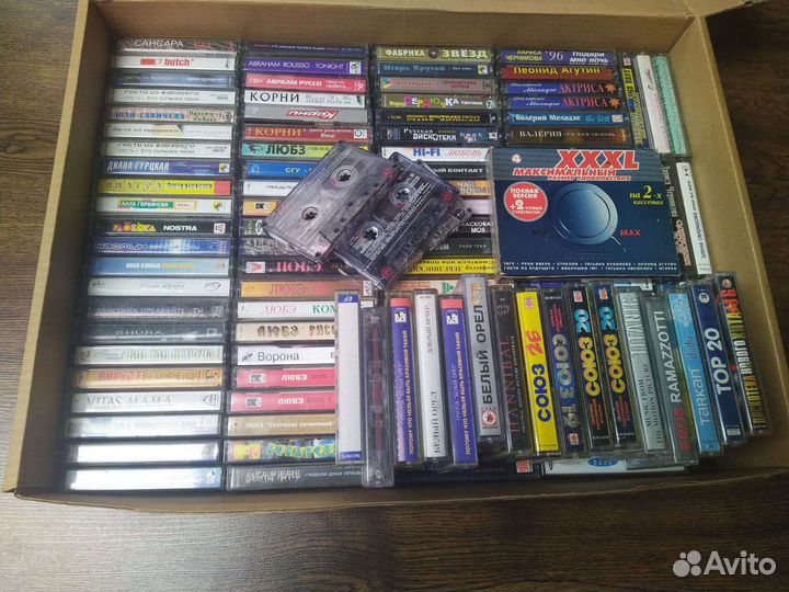 Аудиокассеты поп эстрада 115 штук