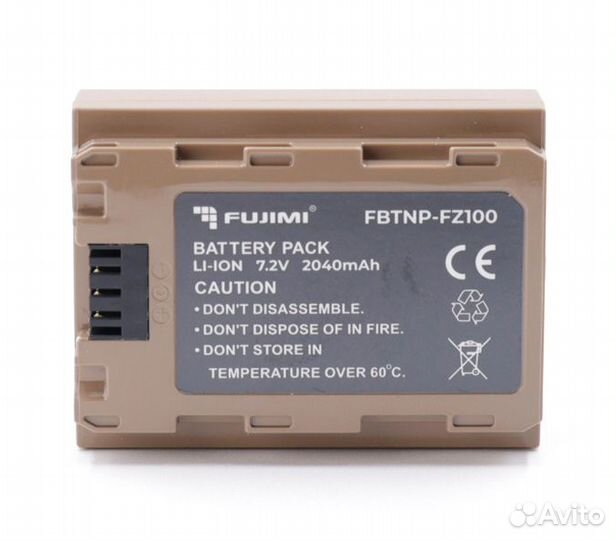 Аккумулятор Fujimi NP-FZ100 с портом USB Type-C (fbtnp-FZ100)