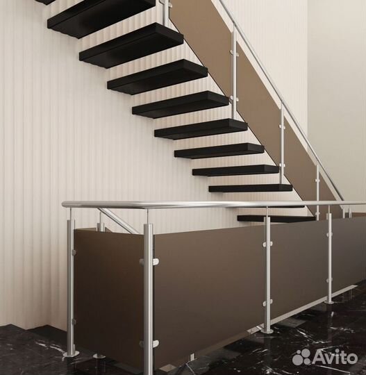 Лестница на металлокаркасе