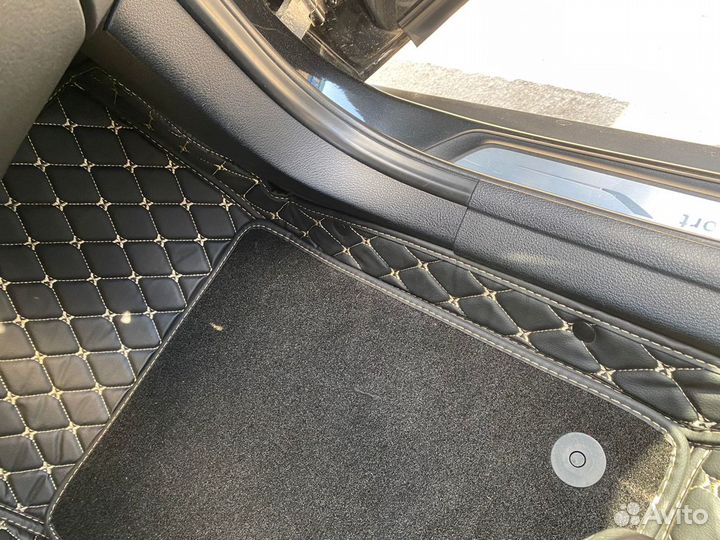 Автомобильные коврики 5D из экокожи Lux Volvo XC90