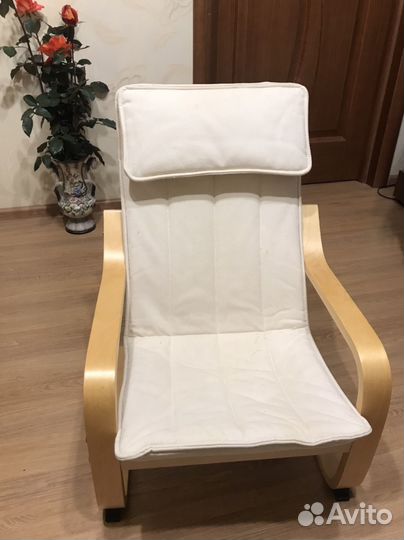 Кресло качалка поэнг IKEA детское