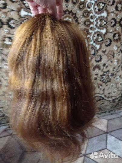 Волосы на заколках натуральный длина 40см