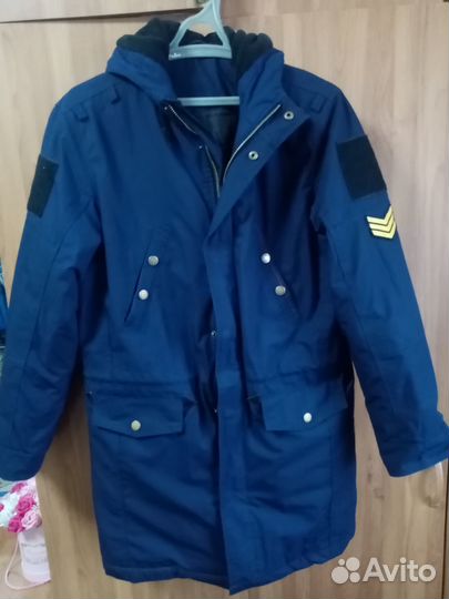 Куртка военная демисезонная, офисная, синяя