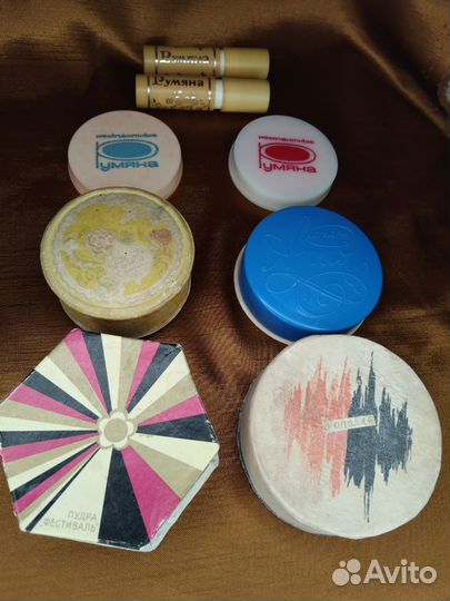 Советская косметика винтаж СССР пудра румяна