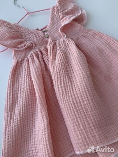Муслиновое платье на девочку 80-86