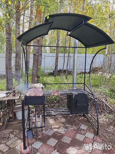 Мангал 3 мм с печью под казан