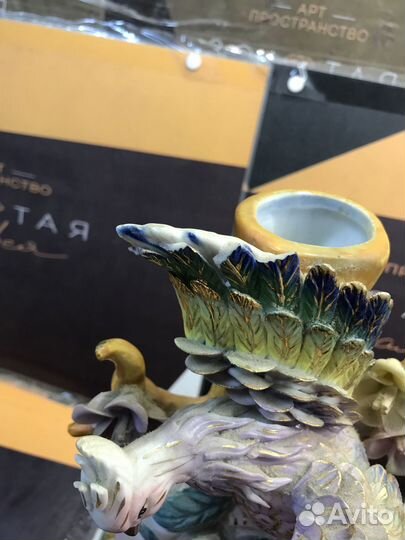 Карандашница райская птица фарфор