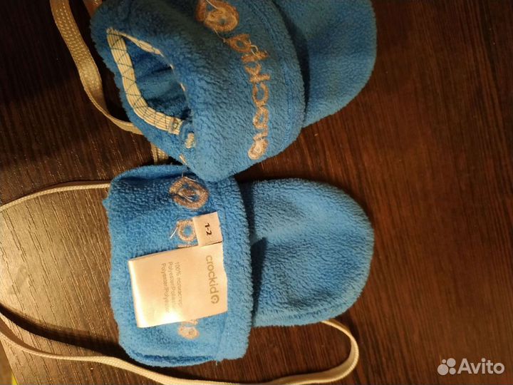 Варежки флисовые Crockid