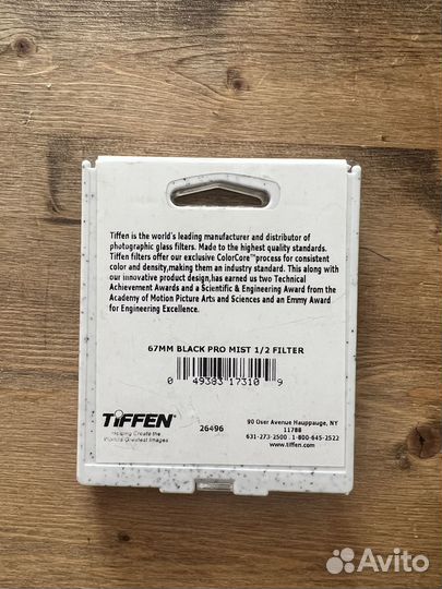 Смягчающий фильтр Tiffen 67mm 1/2, новый