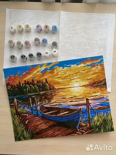 Остатки красок для рисования Картина по номерам