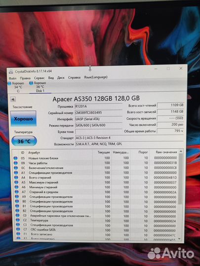 Ssd apacer 128