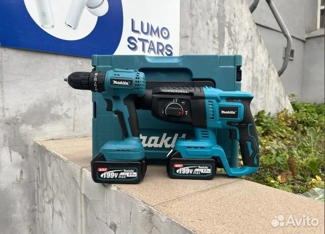 Makita 2 в 1 Перфоратор + Шуруповерт бесщеточный