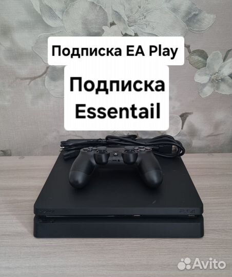 Sony PS4 Slim +2 геймпада +12 игр