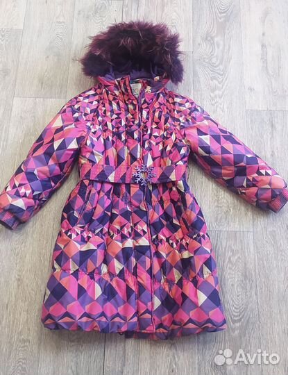 Пуховик для девочки 122-128
