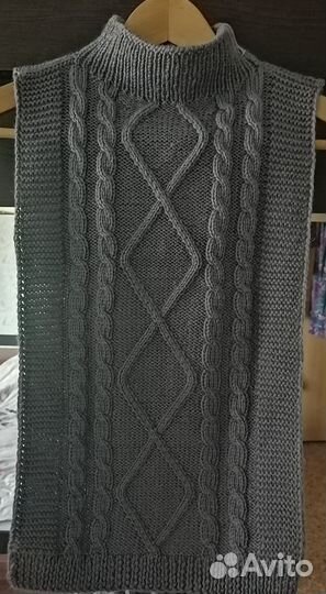 Шарф воротник удлинённый и шапочка