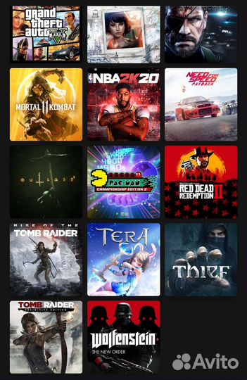 Xbox Series X с купленными играми