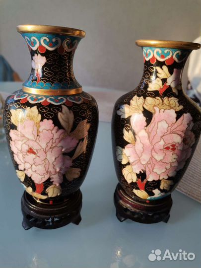 Ваза Китай (металл) за 2шт