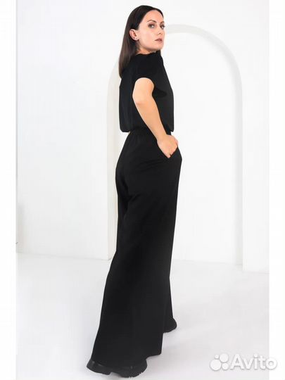 Брюки палаццо на шнурке широкие Problonde