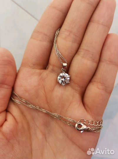 Комплект украшений серьги кулон