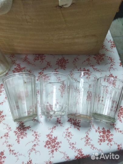 Стаканы,рюмки граненые и тонкие