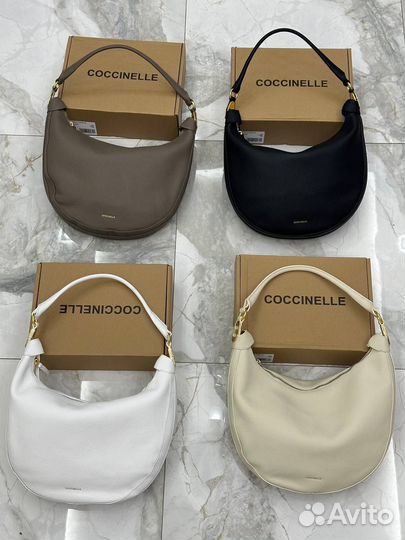 Сумка женская натуральная кожа Coccinelle 4 цвета