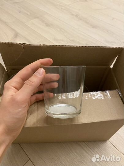 Стакан подсвечник свеча стекло