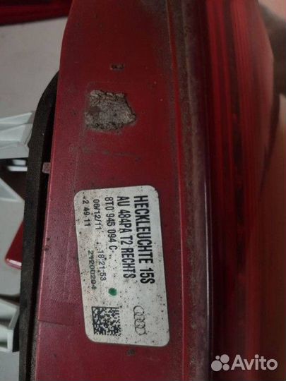 Фонарь задний правый для Audi A5 I (8T)