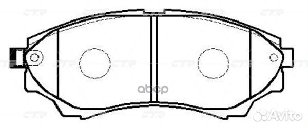 CKF-33 Колодки тормозные дисковые перед G