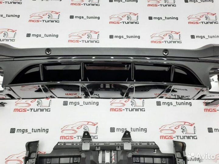 Диффузор Black на GLC X253 рест. Стиль 63 AMG