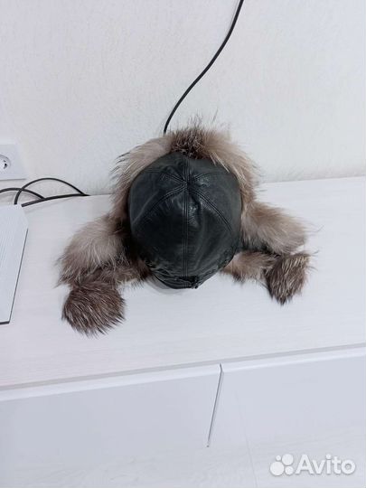 Шапка ушанка с чернобуркой