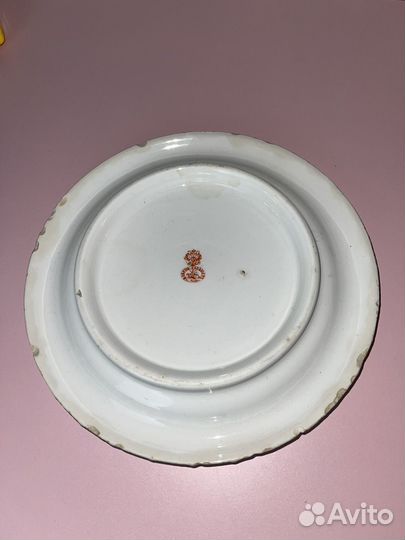 Тарелка от кашпо фабрика Гарднер 19 век