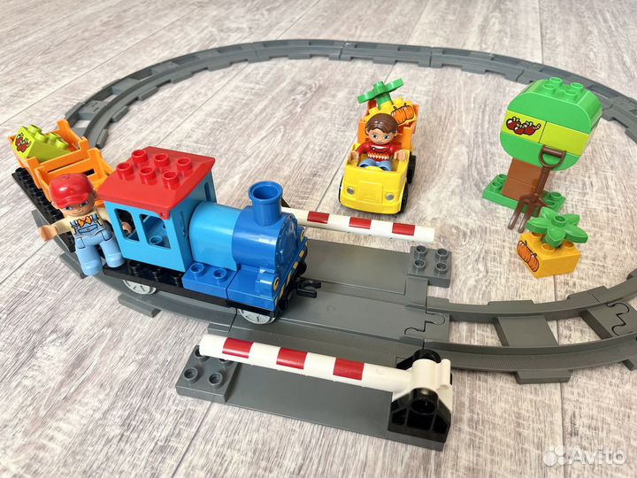 Лего Дупло 10810 Железнодорожный переезд