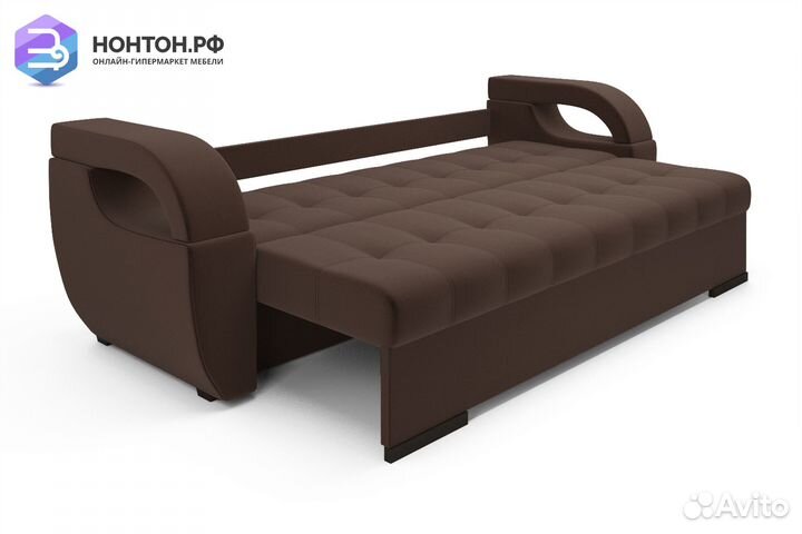 Диван еврокнижка Мартин коричневый