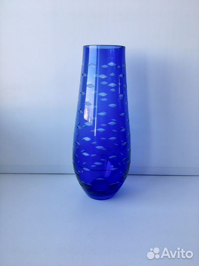 Цветное стекло СССР Чехословакия ваза конфетница