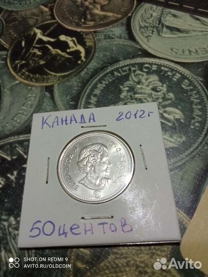 Канада 50 центов 2012г