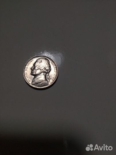 5 центов США 1960 г без обознач. монетного двора