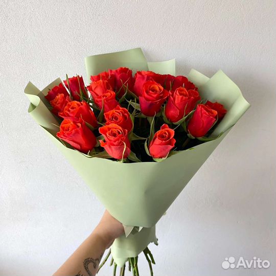 Цветы розы букет