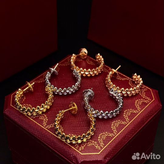 Cartier clash кольцо браслет серьги