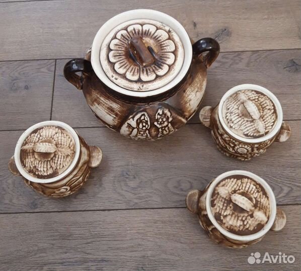 Горшки и кастрюля для запекания