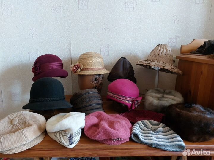 Стильные шляпы, береты, норковые шапки